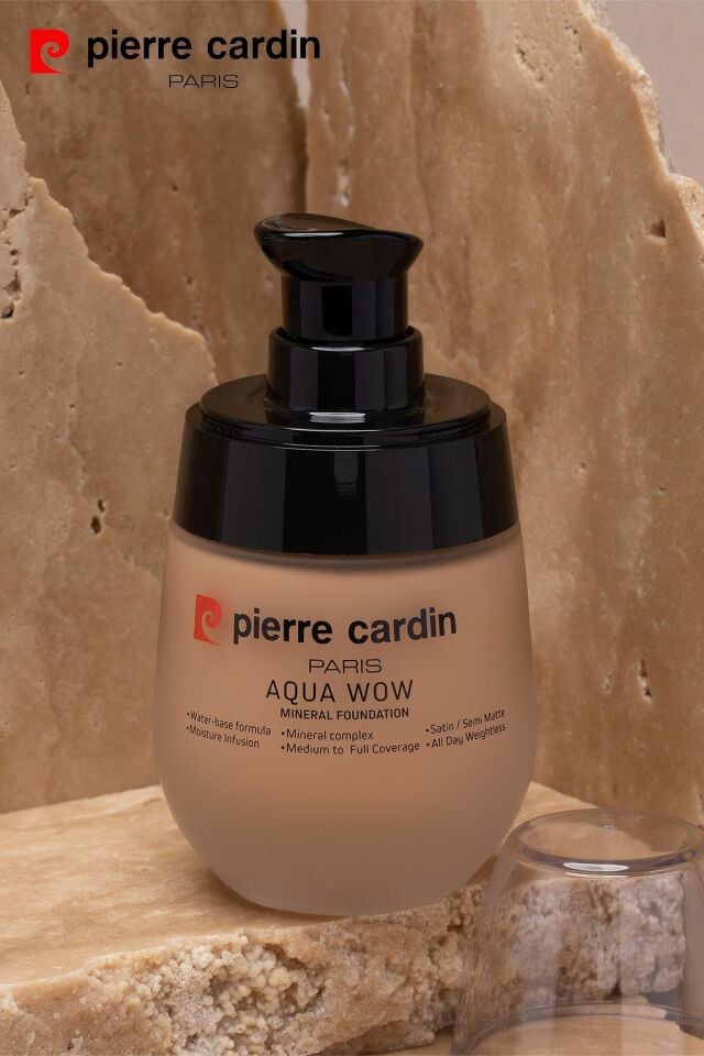 12217 Pierre Cardin Aqua Wow Mineralli Su Bazlı Fondöten Medium 602 Very Warm Skin With Neutral