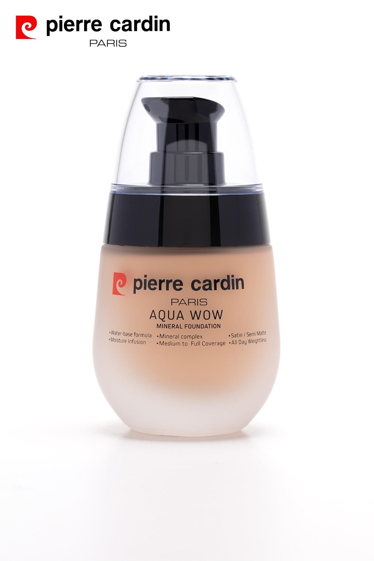 12215 Pierre Cardin Aqua Wow Mineralli Su Bazlı Fondöten Light 304 Neutral Skin With Neutral