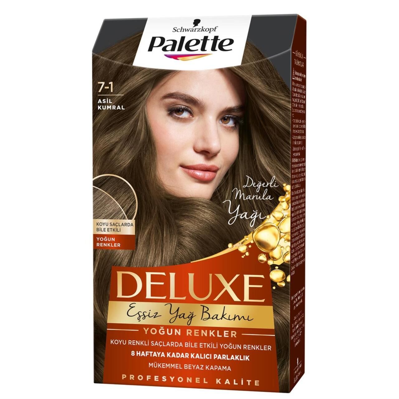 Palette Deluxe Saç Boyası 7.1 Asil Kumral