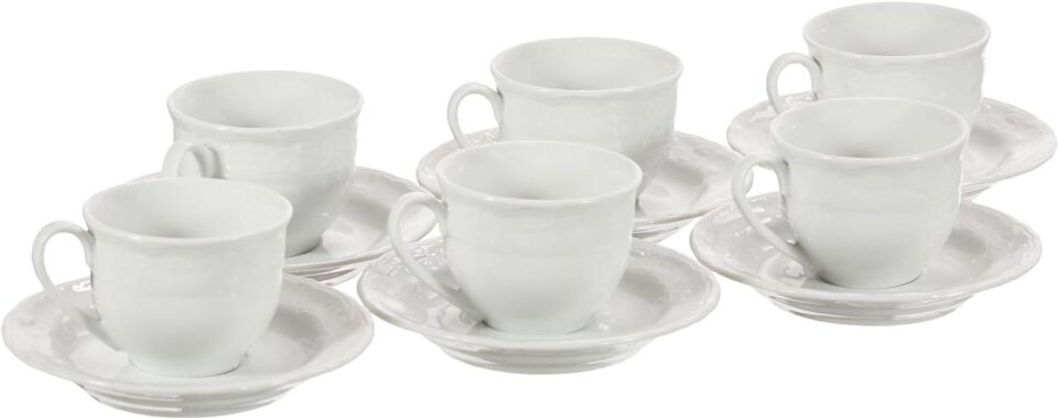 Kütahya Porselen Lalezar 12 Parça 6 Kişilik Çay Takımı LL12CT00- 13KP