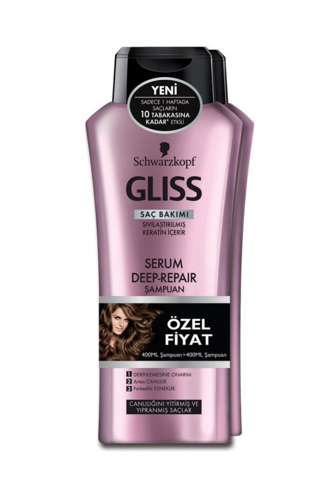 Gliss Serum Deep Repair Şampuan 400 Ml + 400 Ml 2li Set