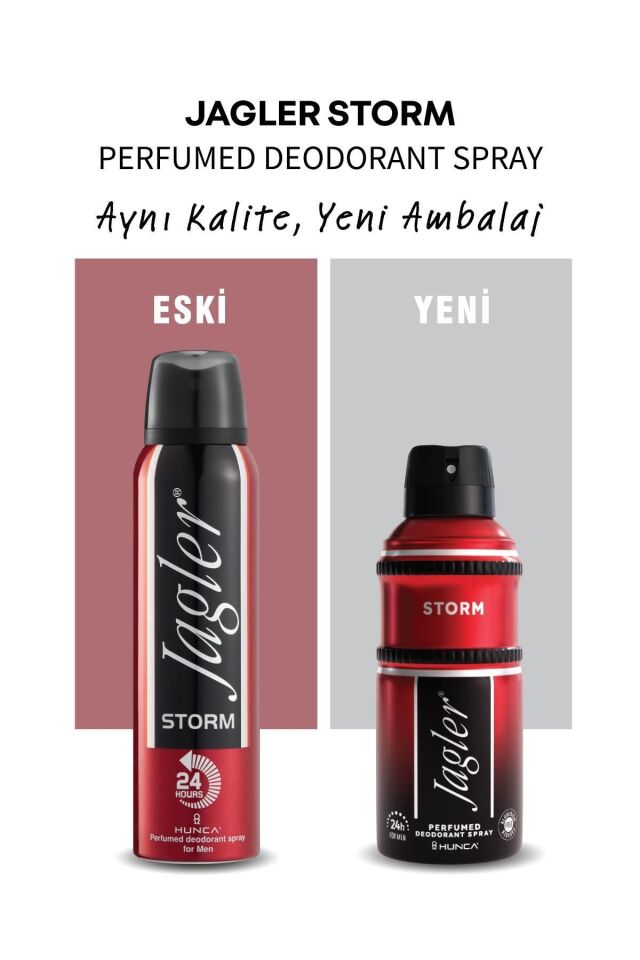 Jagler Storm Set Edt 90ml + Deodorant 150 ml Erkek YENİ DEO