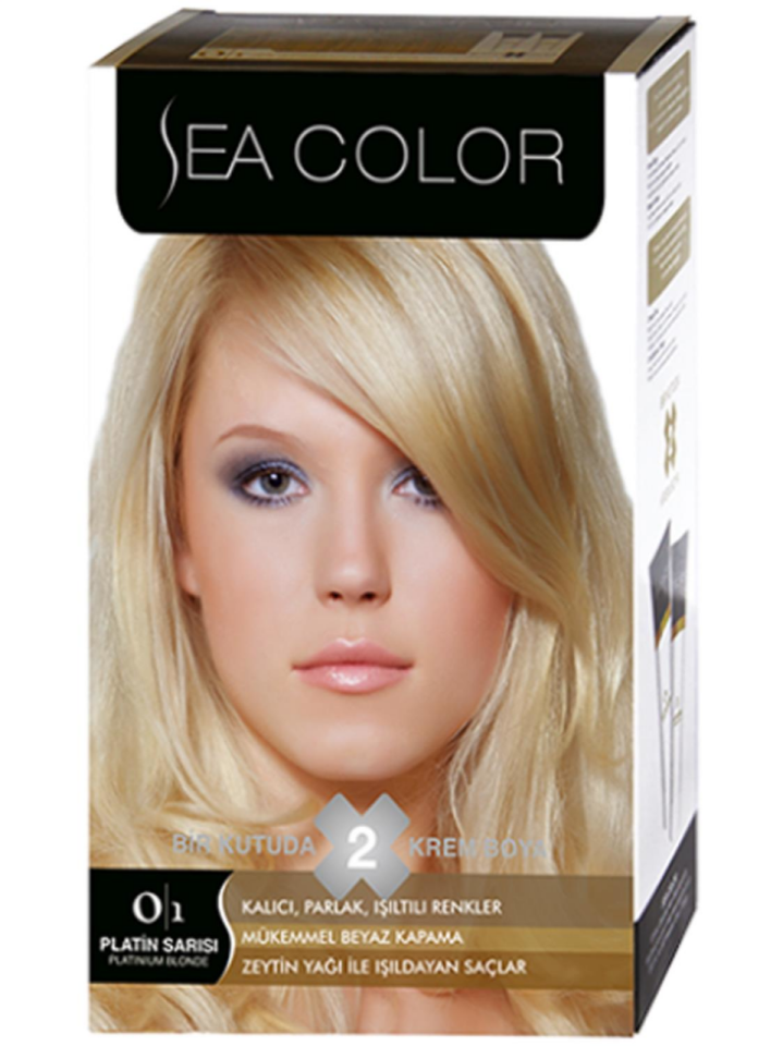 Sea Color Saç Boyası 0.1 Platin Sarısı 2 Boyama