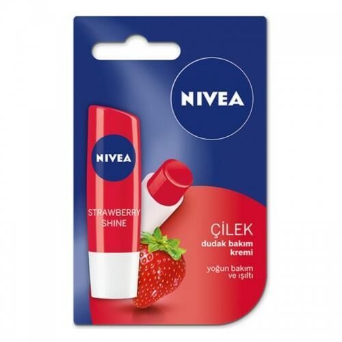Nivea Çilek Işıltı Veren Dudak Bakım Kremi Strawberry