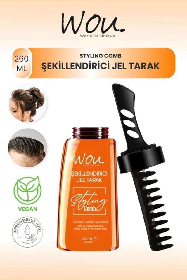 Wou Saç Şekillendirici Jel Tarak 260 Ml