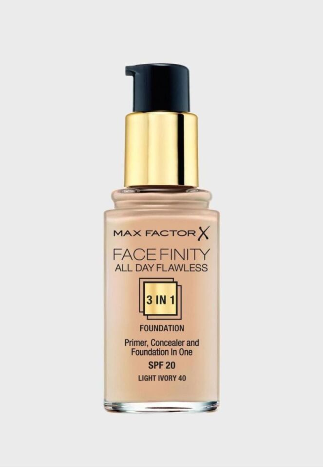 Max Factor Fondöten 40 Light ivory FaceFinity All Day Flawless 3N 1