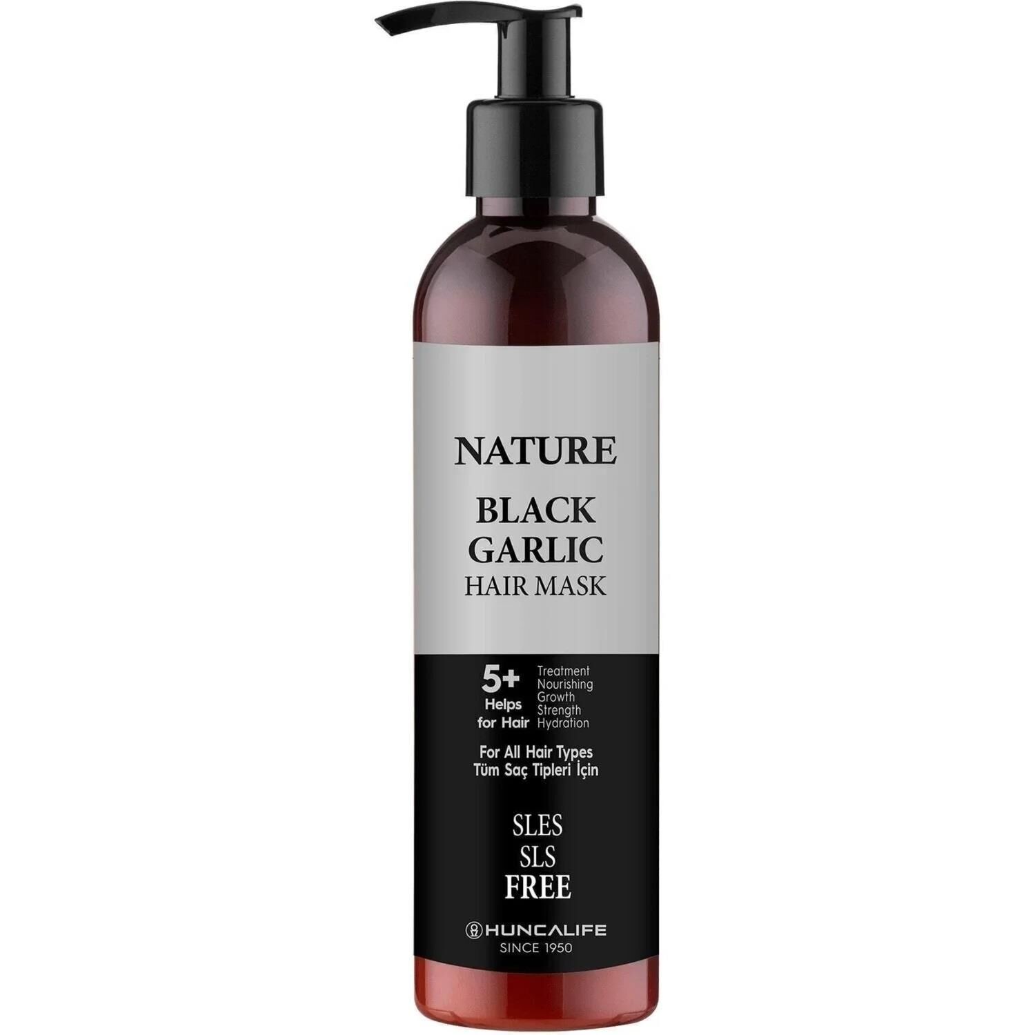 HuncaLife Nature Saç Maskesi 250 Ml Black Garlic