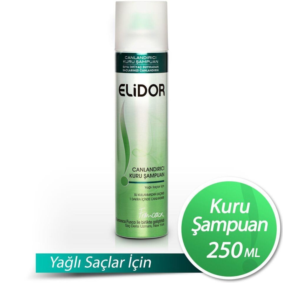 Elidor Canlandırıcı Kuru Şampuan Yağlı Saçlar İçin 250 ml