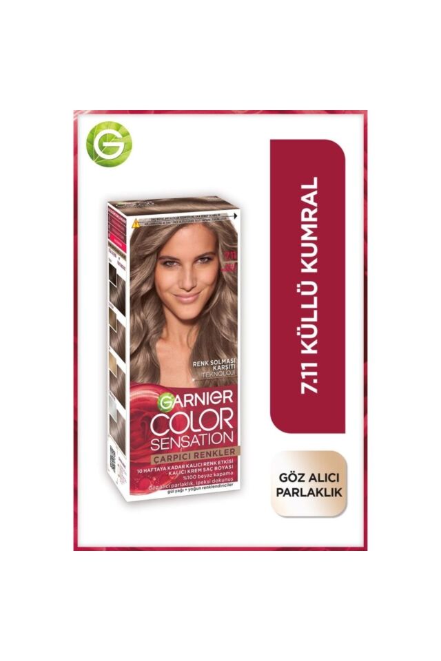 Garnier Çarpıcı Renkler 7.11 Küllü Kumral Saç Boyası