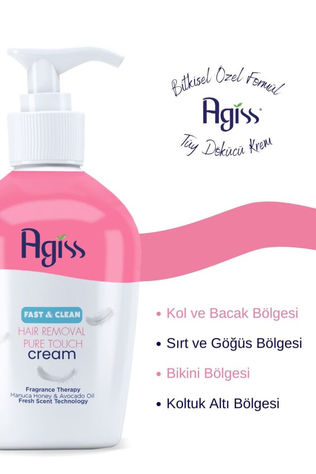 Agiss Tüm Ciltler İçin Tüy Dökücü Krem 250 Ml Pompalı