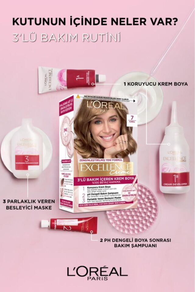 Loreal Excellence 6.54 Açık Kızıl Kahve
