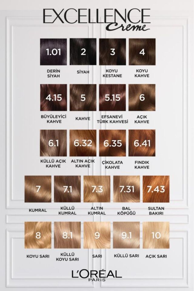 Loreal Excellence 6.54 Açık Kızıl Kahve