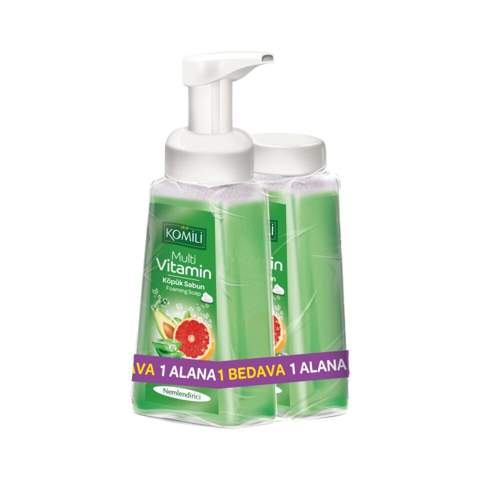 Komili Köpük Sabun Nemlendirici 250 Ml + 250 Ml Yedekli Avokado - Nar