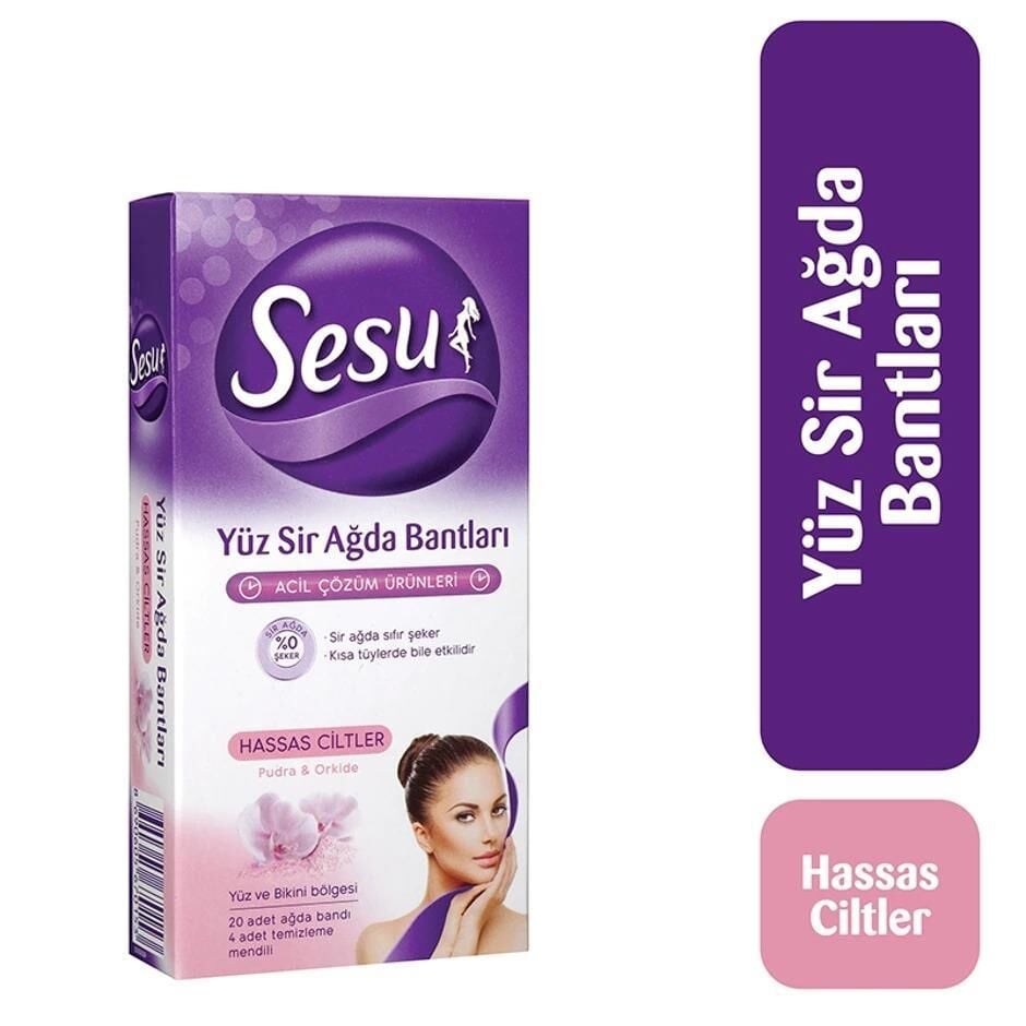 Sesu Ağda Bandı Yüz İçin 20 Adet
