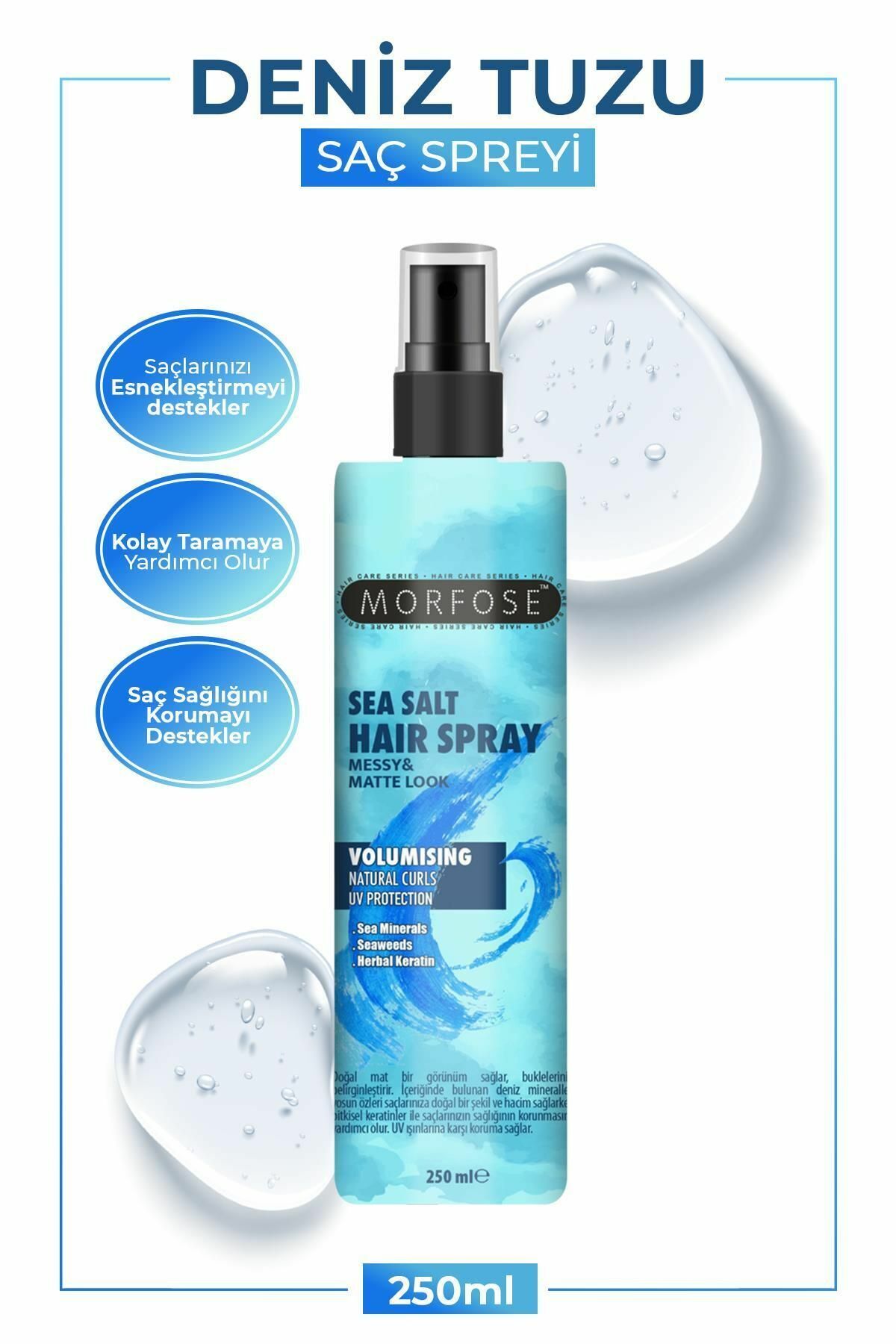 Morfose Deniz Tuzu Saç Spreyi 250 Ml