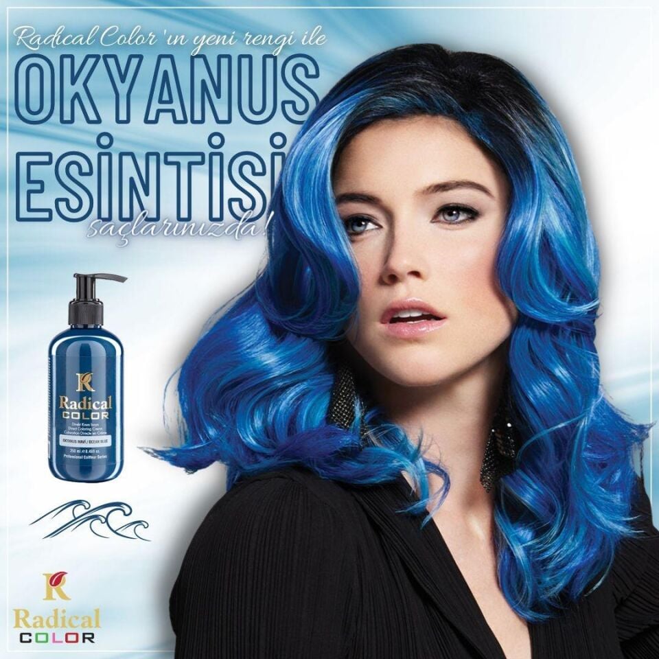 Radical Jeans Color 250 Ml Saç Boyası Elektrik Mavi
