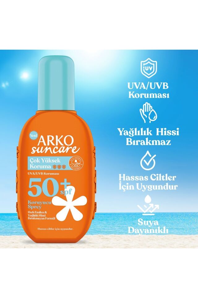 Arko Suncare Spf50 Vücut Güneş Kremi 200 ml Sprey