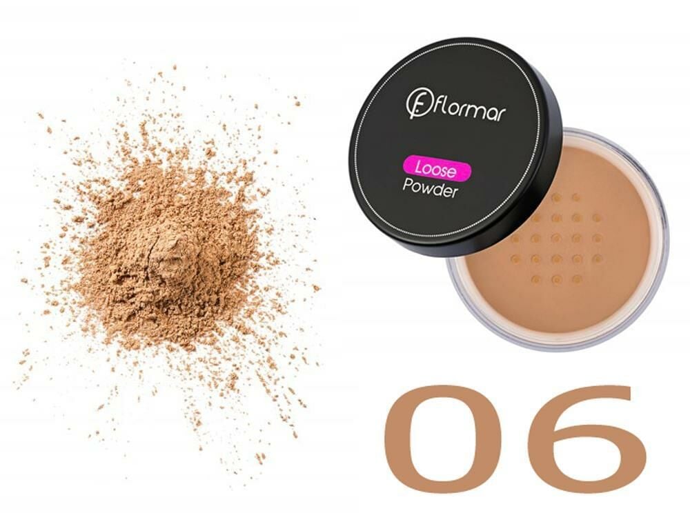 Flormar Loose Mat ve Transparan Sabitleyici Toz Pudra 06