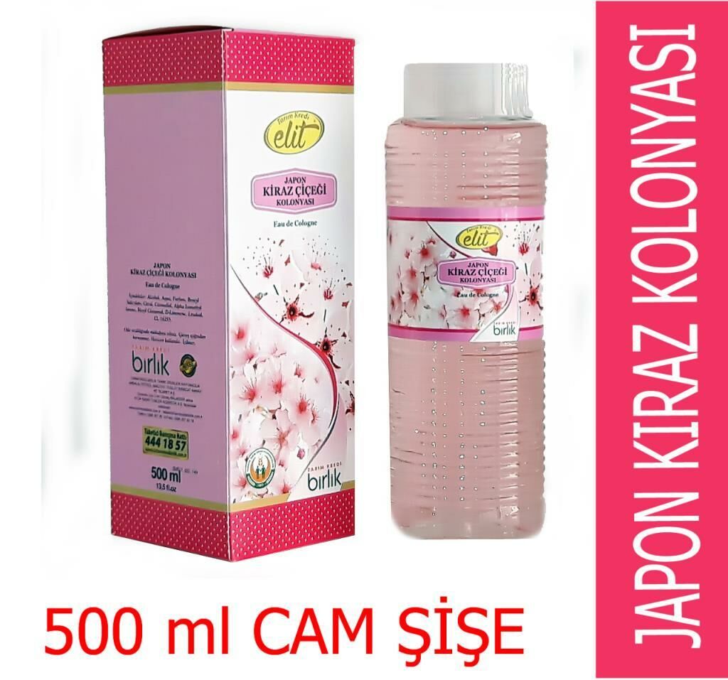 Elit Japon Kiraz Çiçeği Kolonyası 500ML Cam Şişe