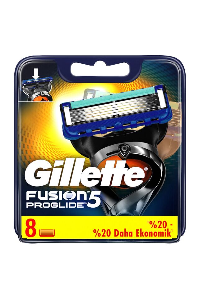 Gillette Fusion ProGlide Yedek Tıraş Bıçağı 8'li - Karton Paket