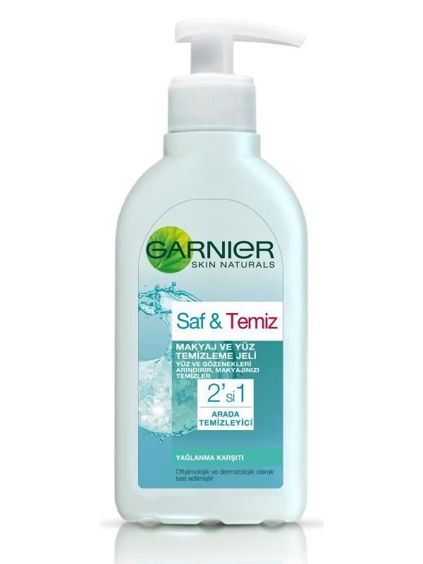 Garnier Saf ve Temiz 2 si 1 Arada Temizleme Jeli 200 Ml Pomo