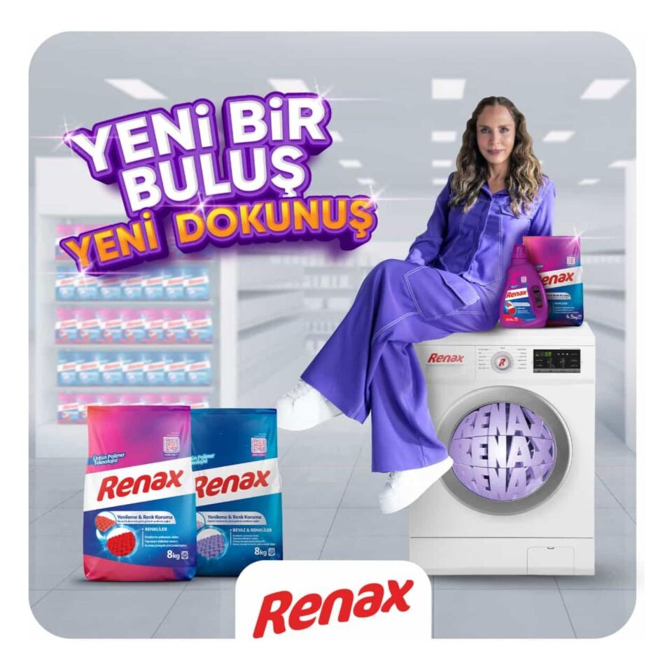 Renax Matik Toz Çamaşır Makinesi Deterjanı 8 Kg Yenileme ve Renkliler İçin