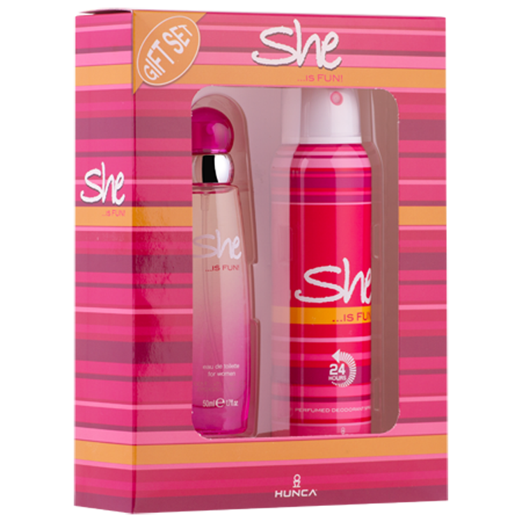 She Fun 50ML Edt ml + Deodorant Bayan Parfüm Set