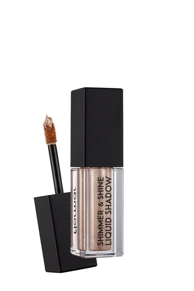 Flormar Metalik Likit Göz Farı (ALTIN) - Shimmer & Shine Liquid Shadow - 001 Cashmere Gold - 8682536002592