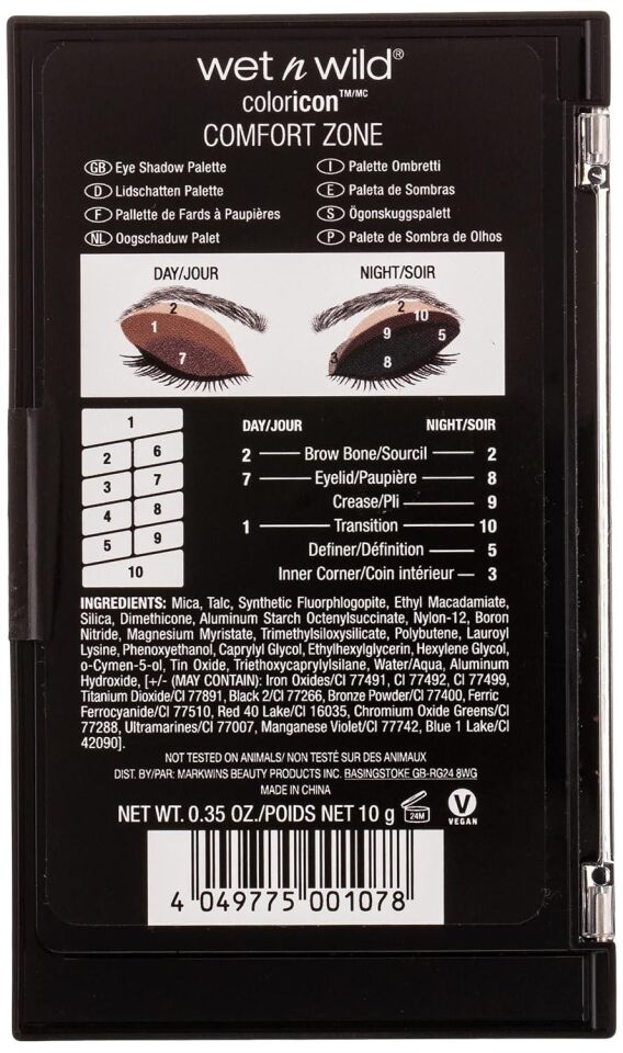 wet n wild Color Icon 10'lu Far Paleti E759 Comfort Zone