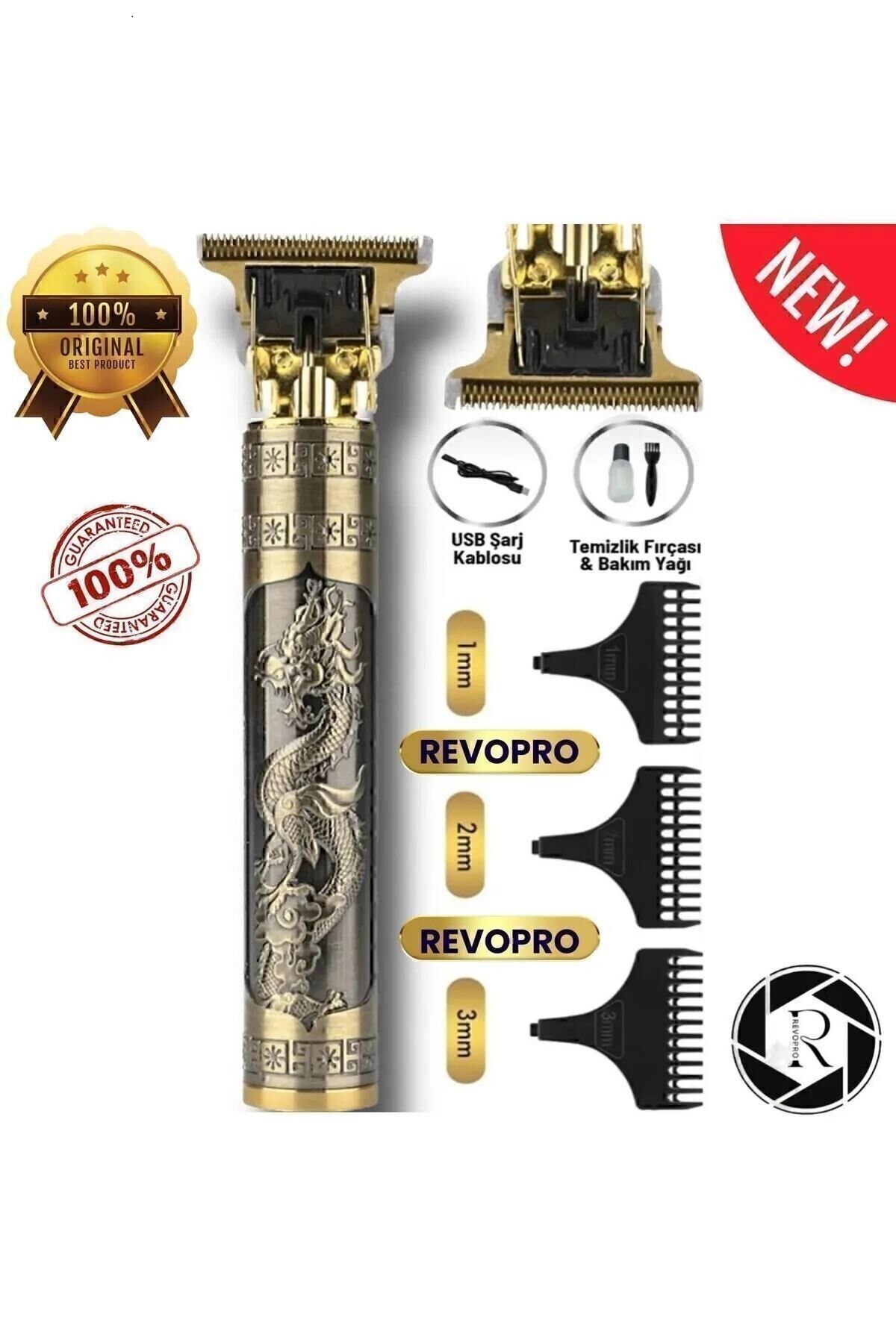 Gold Tech GM-M04 Çelik Kasa Profesyonel Saç Sakal Ense Çizim Tüm Vücut Tüyü Lazer Öncesi Tıraş Makinesi