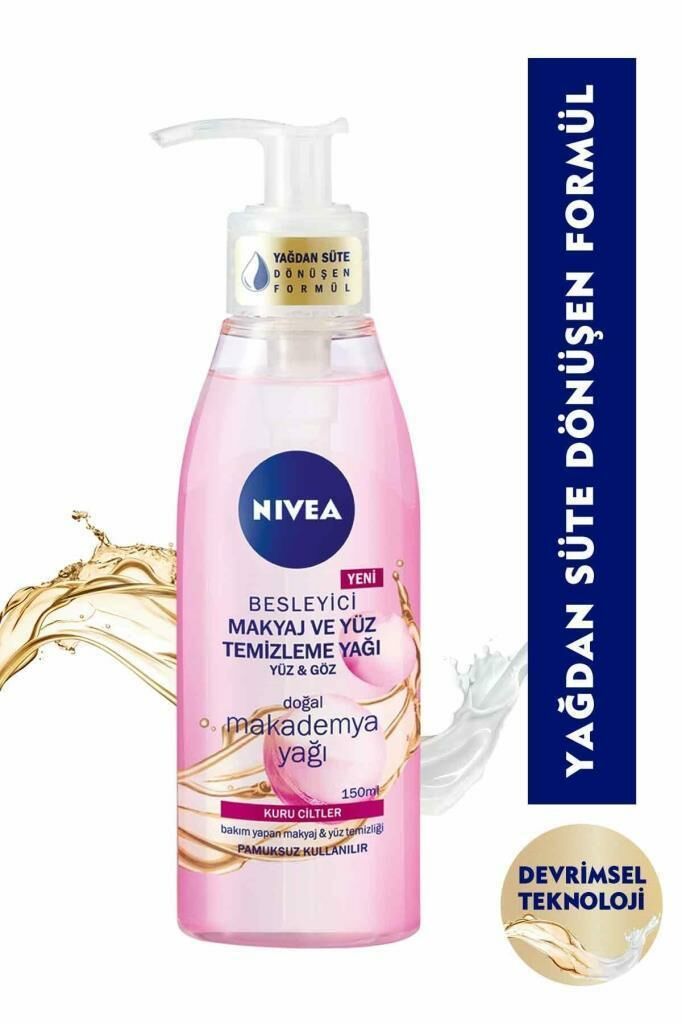 Nivea Besleyici Makyaj ve Yüz Temizleme Yağı 150ml Kuru Ciltler