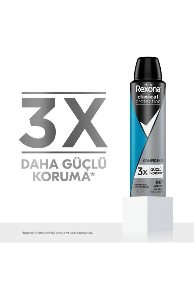 Rexona Deodorant Men Spray 150 Ml Clinical Protection 3X Güçlü Koruma