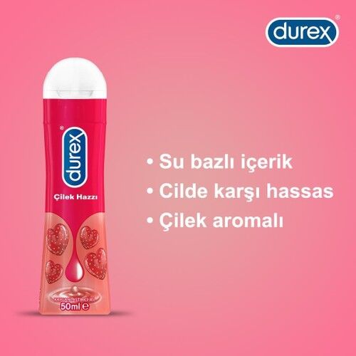 Durex Çilek Hazzı Kayganlaştırıcı Jel 50 Ml