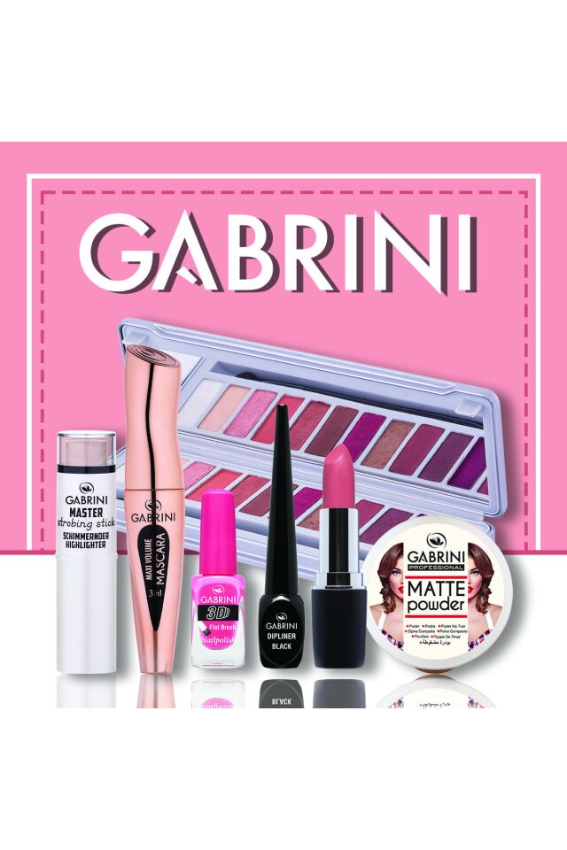 GABRINI KALIN JUMBO 135 GÖZ VE DUDAK KALEMI PEMBE