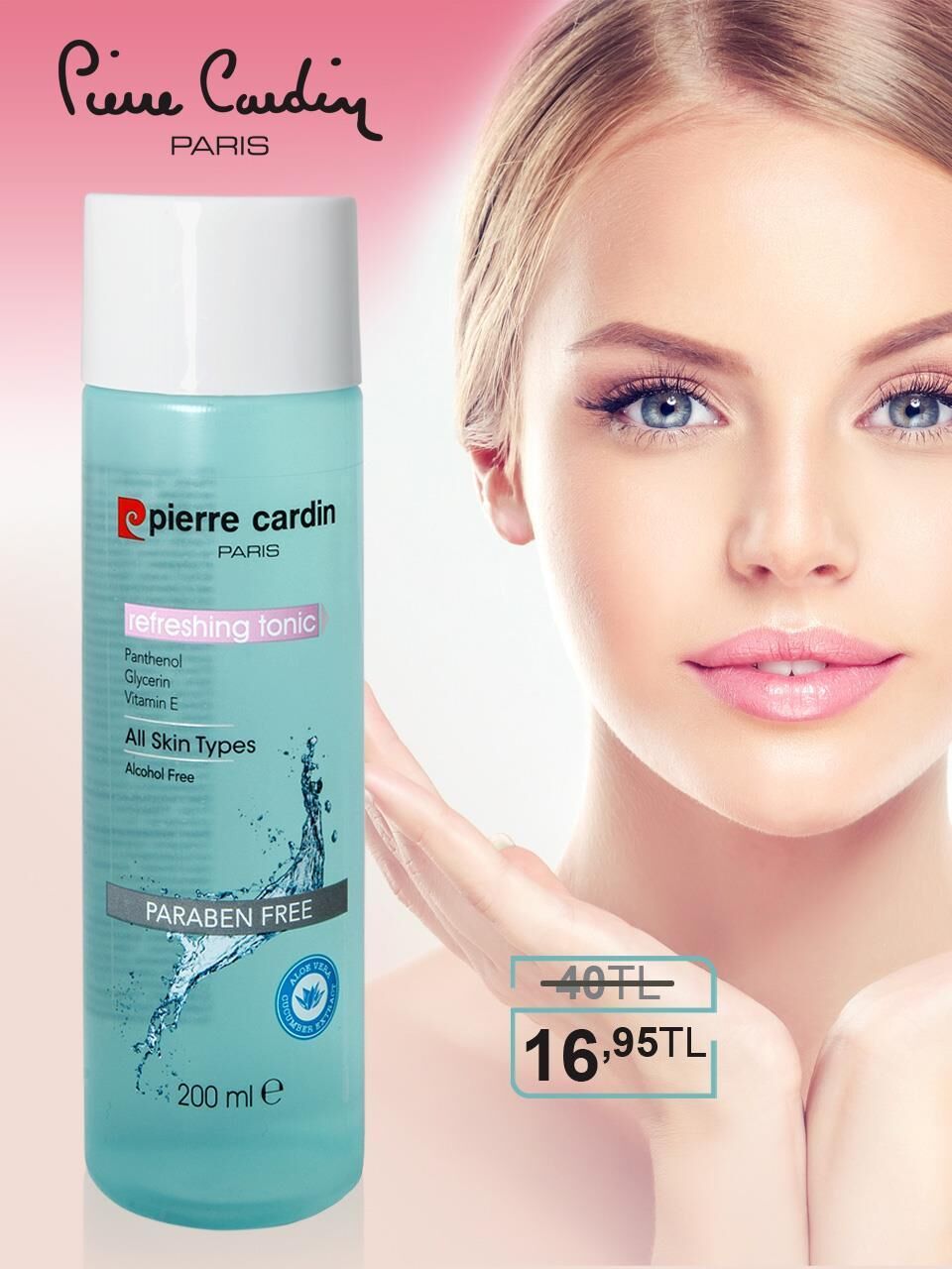 Pierre Cardin Refreshing Tonic 200 ML - Canlandırıcı Yüz Toniği - 18450