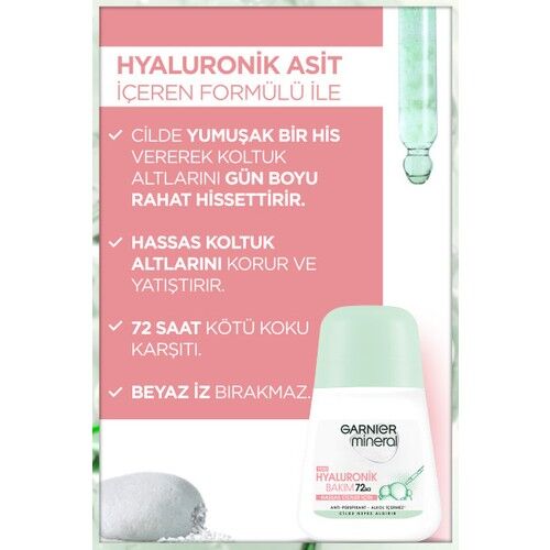 Garnier Roll-On Mineral Hyaluronik Bakım