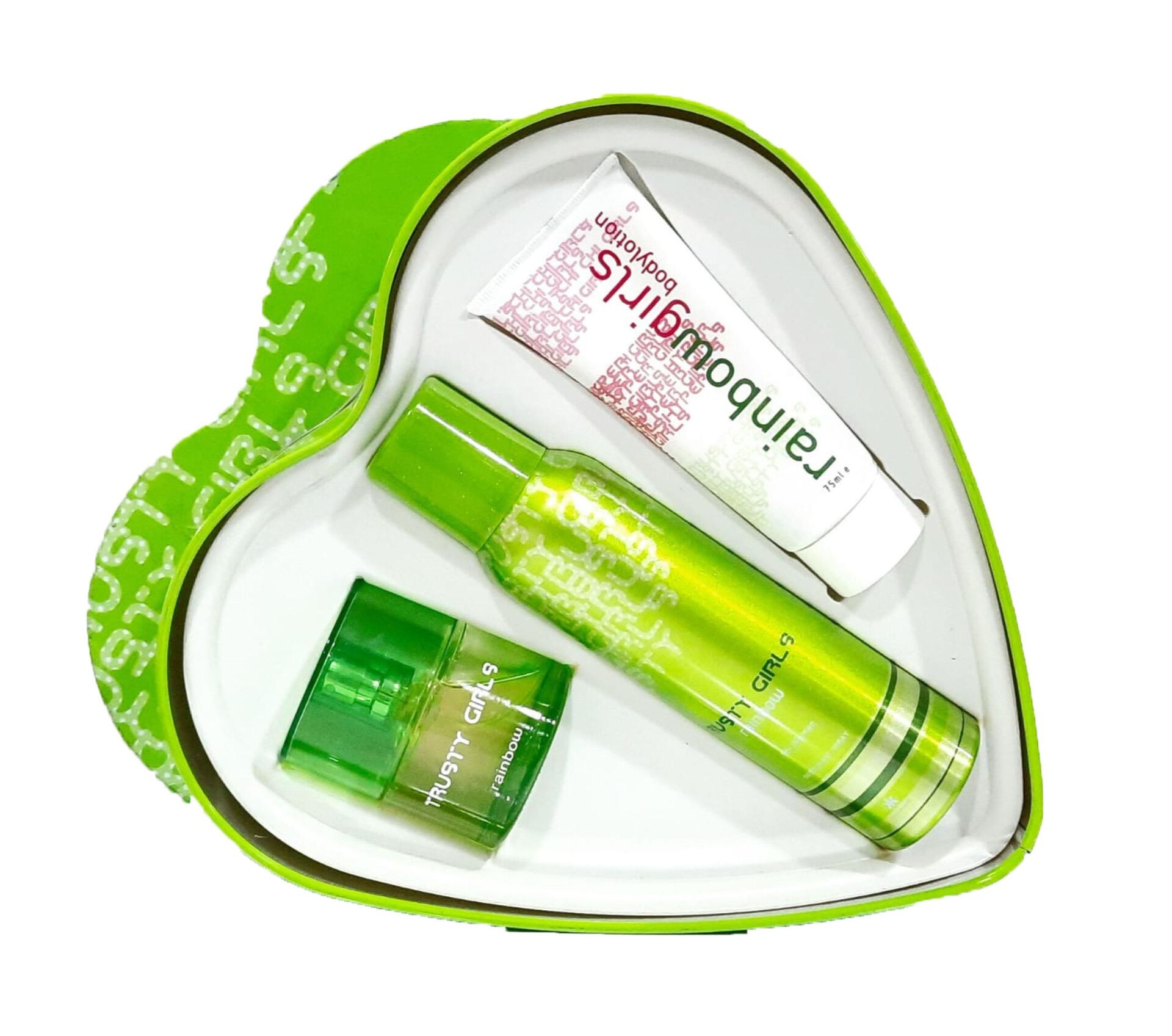 Rainbow Trustt Girls Hediye Seti Kalp Kutu 40 Ml Edt + 150 Ml Deo + Losyon