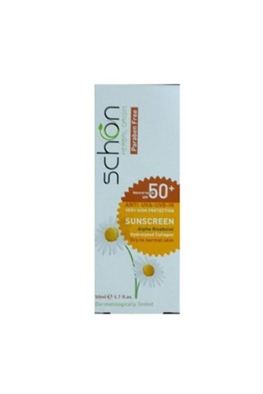 Schön 50Ml Güneş Kremi Açık Bej Spf50+ Normal ve Karma Ciltler