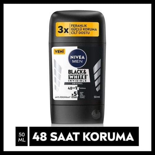 Nivea Stick Men Invisible Black White 50 Ml
