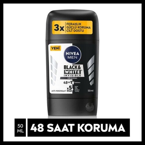 Nivea Stick Men Invisible Black White 50 Ml