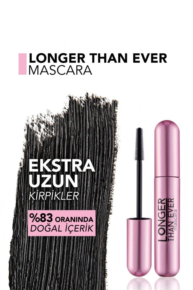 Flormar Longer Than Ever Uzun Görünüm Veren Maskara No: 001