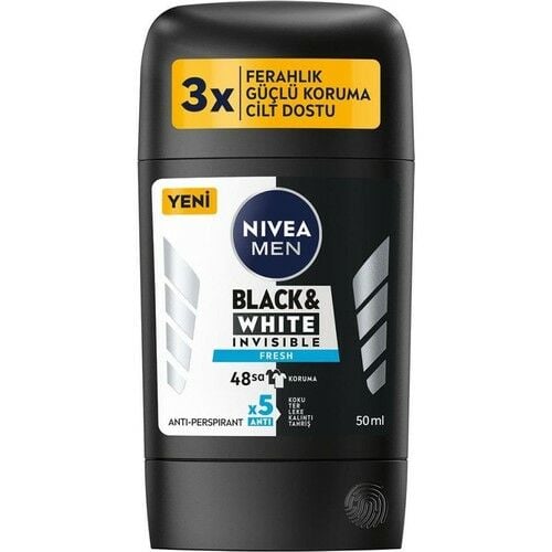 Nivea Stick Men Invisible Black White Fresh 50 Ml