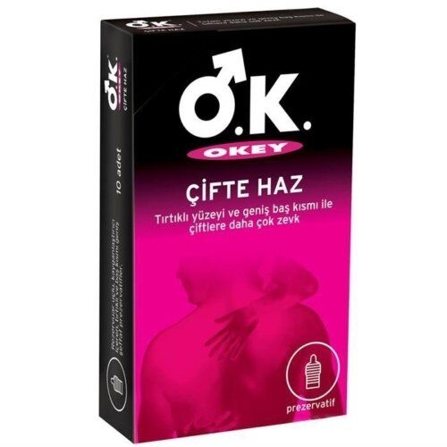 Okey Çifte Haz Prezervatif 10 lu