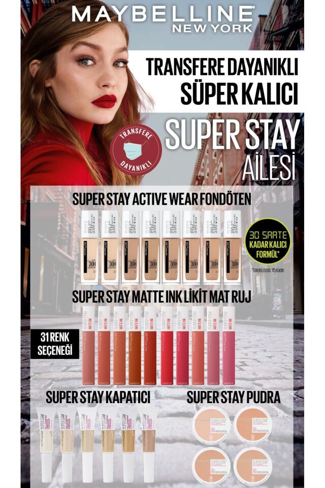 Maybelline New York Super Stay Matte Ink City Edition Likit Mat Ruj 115 Founder