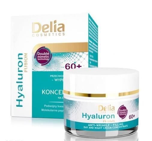Delia Hyaluron Kırışık Karşıtı Gece Gündüz Konsantre Krem 60+