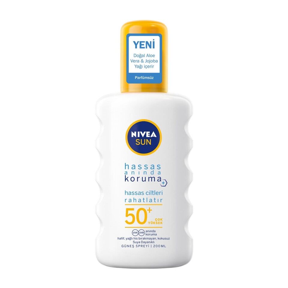 Nivea Hassas Ciltler İçin Koruyucu Güneş Spreyi Spf 50 200 ml
