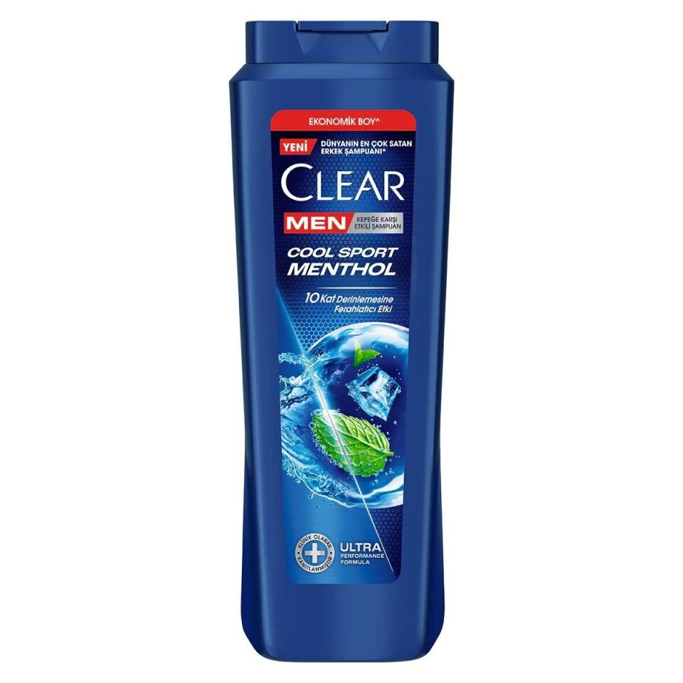 Clear Men Şampuan 500 Ml Cool Sport Menthol