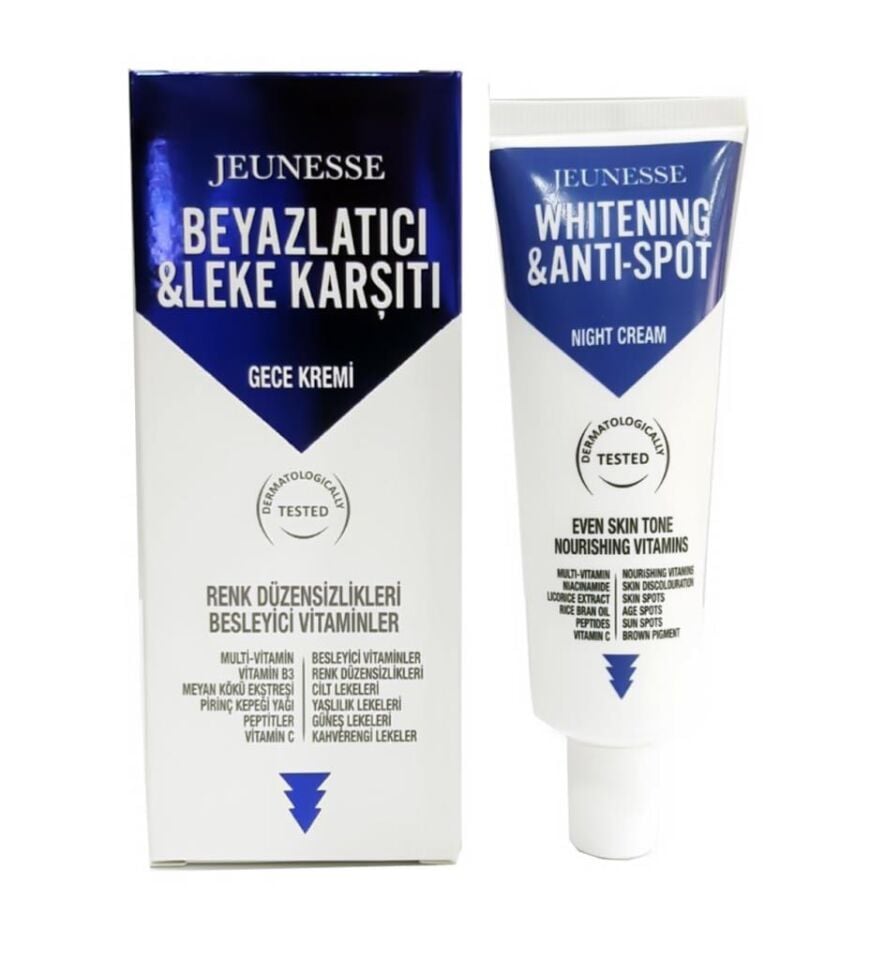 Jeunesse Beyazlatıcı Leke Karşıtı Gece SPF 15 Bakım Aklık Kremi 50 ml
