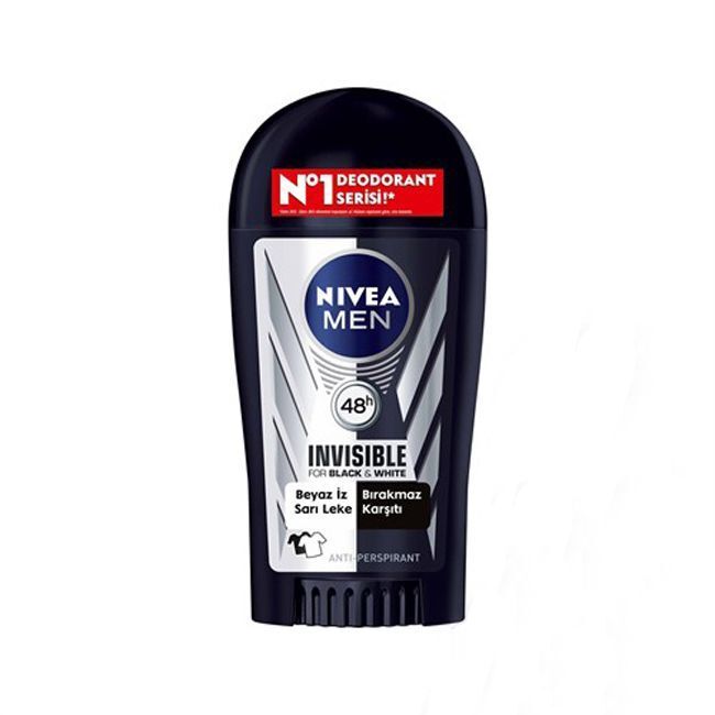 Nivea Stick Invisible Black White Power Erkek