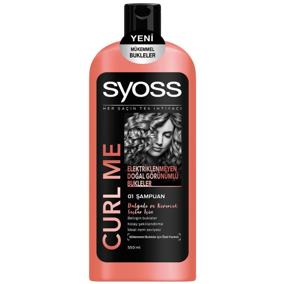 Syoss Şampuan 550 ml Curl Me Mükemmel Bukleler İçin 01